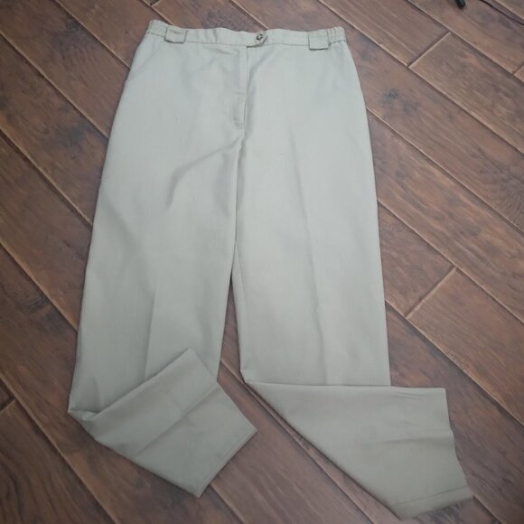 Tilley Endurables | Khaki Elastic Waist Cotton Blend Pants | Size 16 - Picture 2 of 10